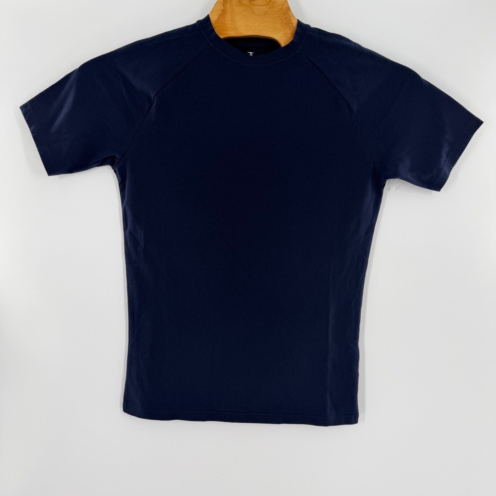 Tailored Athlete Mens Basic T-Shirt Navy Blue Short Sleeve Crew Neck Size M